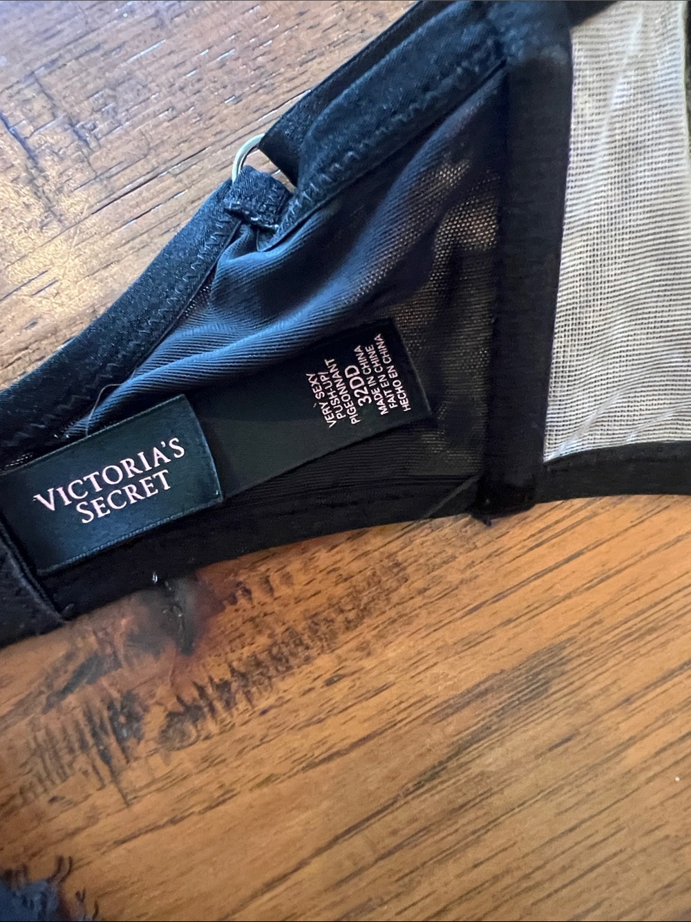 Victoria's Secret Black Lace Push-Up Bra & Lace Bikini Set - Picture 6 of 6